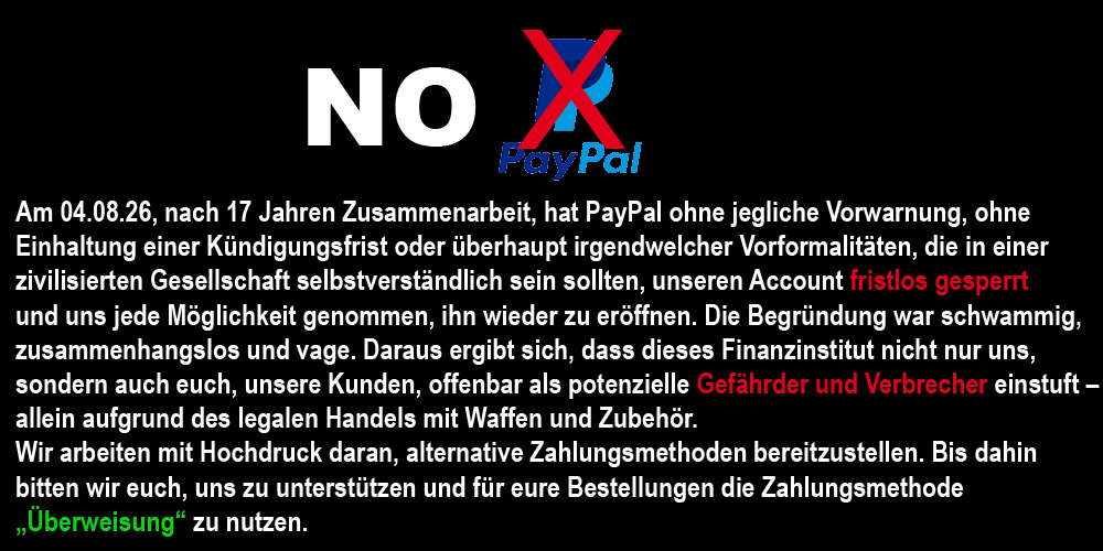 NO PAYPAL