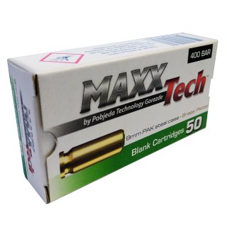 MaxxTech Platzpatronen 9 mm P.A.K. 1000 Schuss