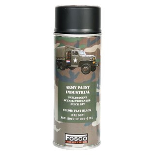 Fosco Army Paint Sprühdose Flat Black 400 ml