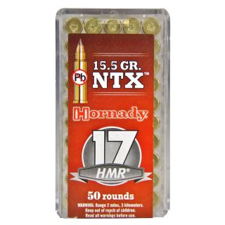 .17 HMR NTX Bleifrei 15,5grs Hornady 50 St