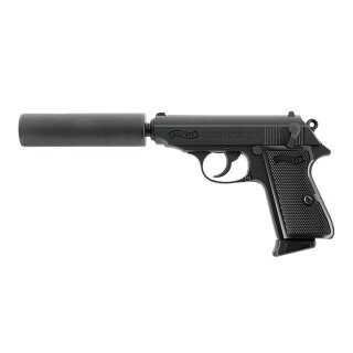 Walther PPK/S mit Schalldämpfer GBB