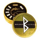 Berloque Pistol 2 mm K 24 Karat Gold Plated