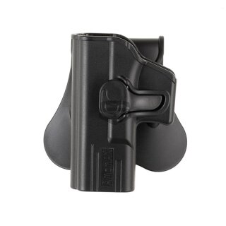 Amomax Paddle Holster für Glock 19 Links schwarz