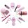 Schutzengel Set Pfefferspray + Alarm + Kubotan Rosa