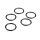 SLONG Airsoft Ersatz-O-Ring-Set für AEG Piston Head