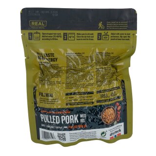 DRYTECH - REAL Pulled Pork with rice (trekking and emergency food)