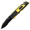 Walther ERK 440C, Emergency Rescue Knife, schwarz-gelb