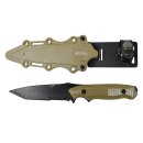 Taktisches Gummi Messer 141 sand