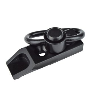 JS-TACTICAL QD SLING SWIVEL WITH KEYMOD MOUNT BLACK