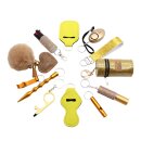 Schutzengel Set Pfefferspray + Alarm + Kubotan Gold