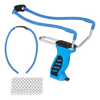 KH-Security Steinschleuder Set Blau "Strong" inkl. Zubehör