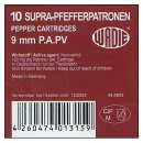 10 Wadie pepper cartridges 9 mm P.A.K.