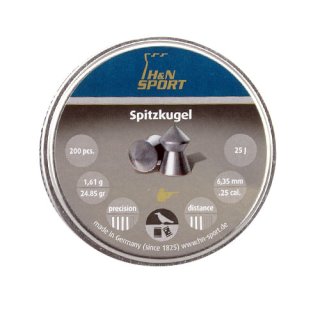 H&N Pellets Spitzkopf 6,35 mm 200 pcs.