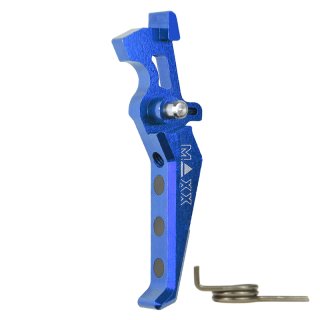 MAXX CNC Aluminum Advanced Trigger (Style E) (Blue)