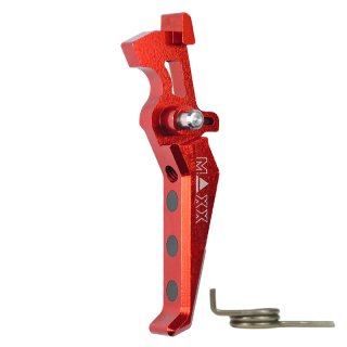 MAXX CNC Aluminum Advanced Trigger (Style E) (Red)