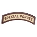 3D Rubber Patch Special Forces Tab Desert