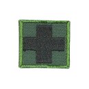 Patch Medic Kreuz Oliv/Schwarz Klein mit Klett