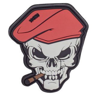 101Inc 3D Rubber Patch Cigar Skull