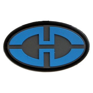 Desert Tech PVC patch, blue and black logo