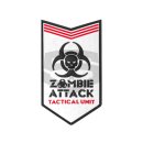 Zombie Attack Rubber Patch White