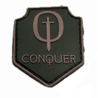 Conquer Patch groß oliv