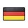 Deutschlandflagge Gummi Patch