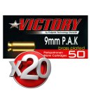 Victory Platzpatronen Gold 9 mm P.A.K. 1000 Schuss