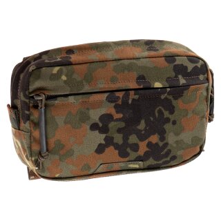 Clawgear Medium Horizontal Utility Pouch Zipped Core Flecktarn