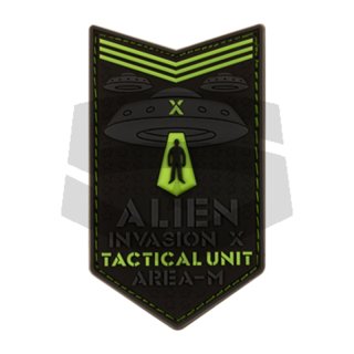 Alien Invasion Tactical Unit Rubber Patch