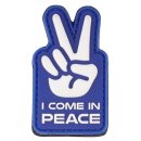 Patch PVC mit Klett "I come in peace"